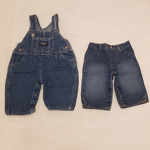 2pc Baby Girl's 3-6M OshKosh B' Gosh & Old Navy Denim Bundle - Picture 1 of 3
